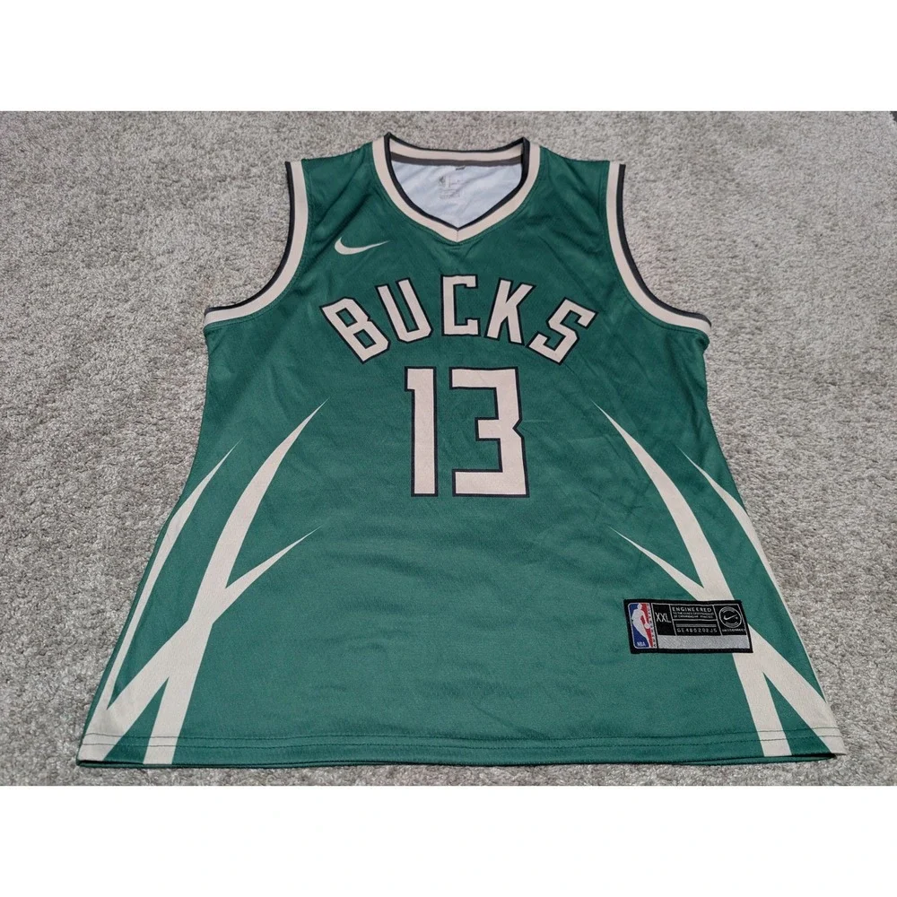 Nike Jersey Kids XXL Green Jordan Nwora‎ 13 Milwaukee Bucks AeroSwift Basketball
